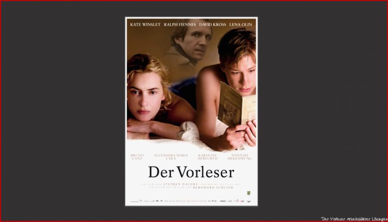 Der Vorleser orig the Reader