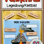 Der Vulkan Legeübung Klettbild – Unterrichtsmaterial In