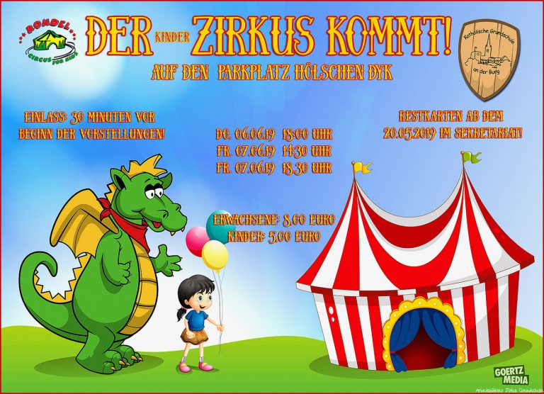 Der Zirkus Kommt Das Plakat ist Fertig