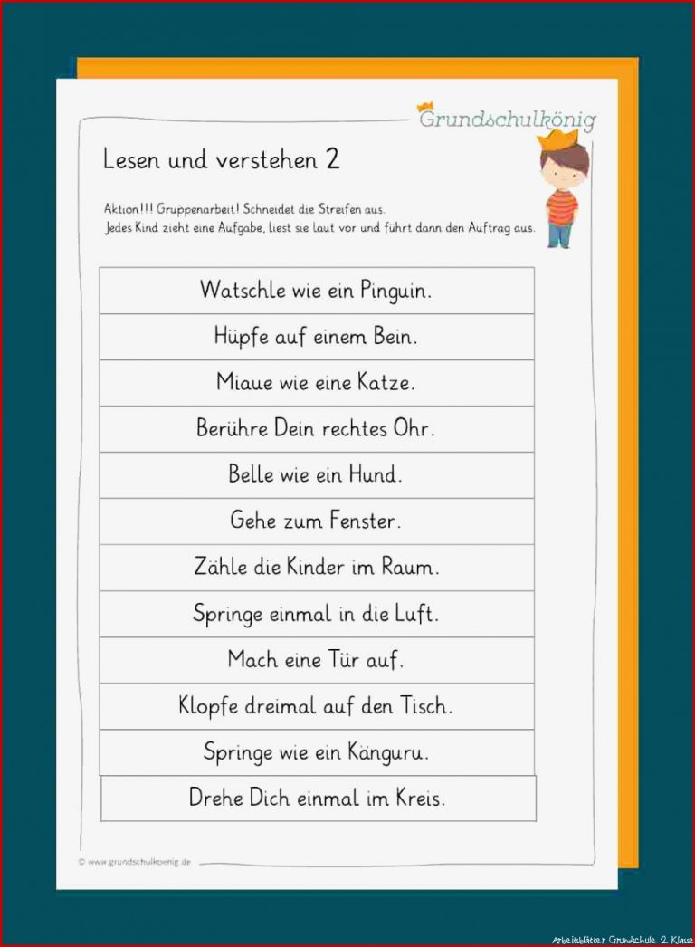Deutsch 2 Klasse Volksschule Übungsblätter kinderbilder