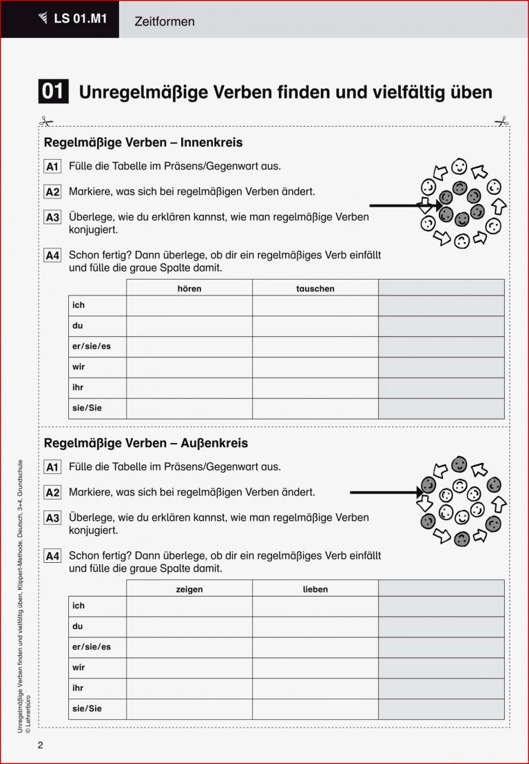 Deutsch 4 Klasse Zeitformen Übungen kinderbilder