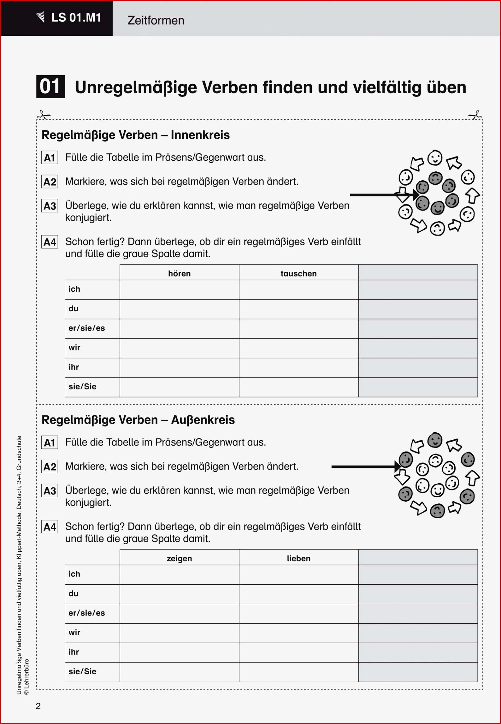 Deutsch 4 Klasse Zeitformen Übungen Kinderbilder