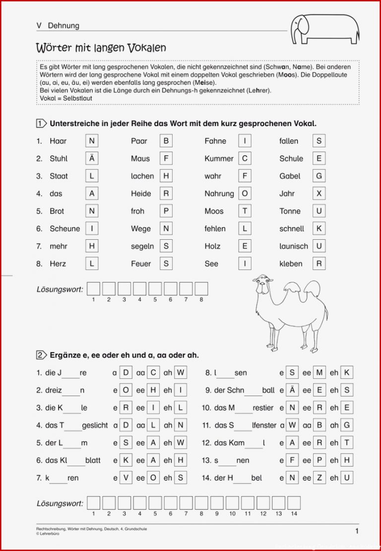 Deutsch · Arbeitsblätter · Grundschule · Lehrerbüro