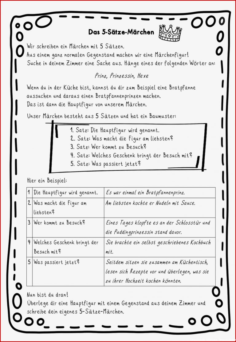 Deutsch Klasse 5 Märchen Arbeitsblätter Worksheets