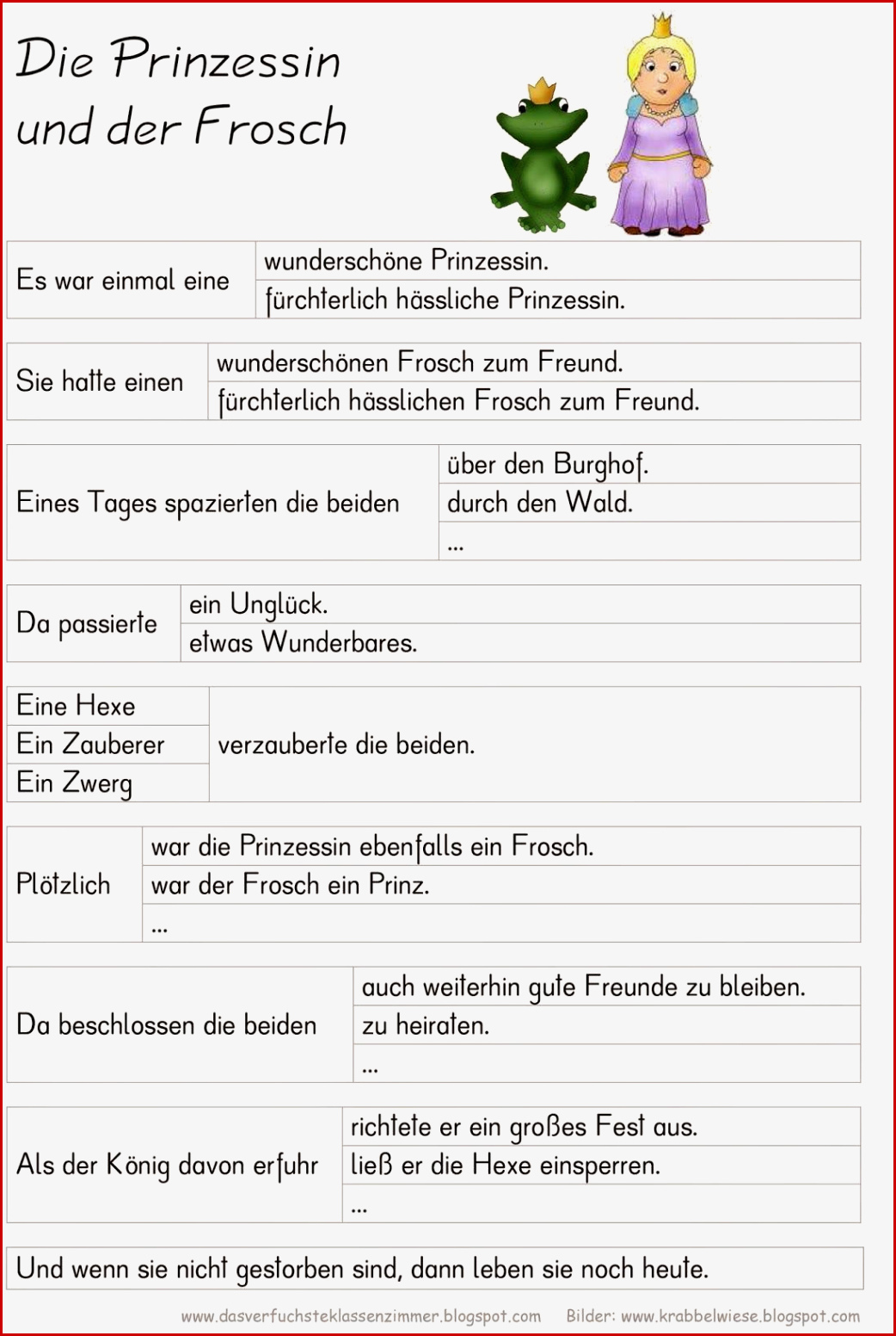 Deutsch Klasse 5 Märchen Arbeitsblätter Worksheets