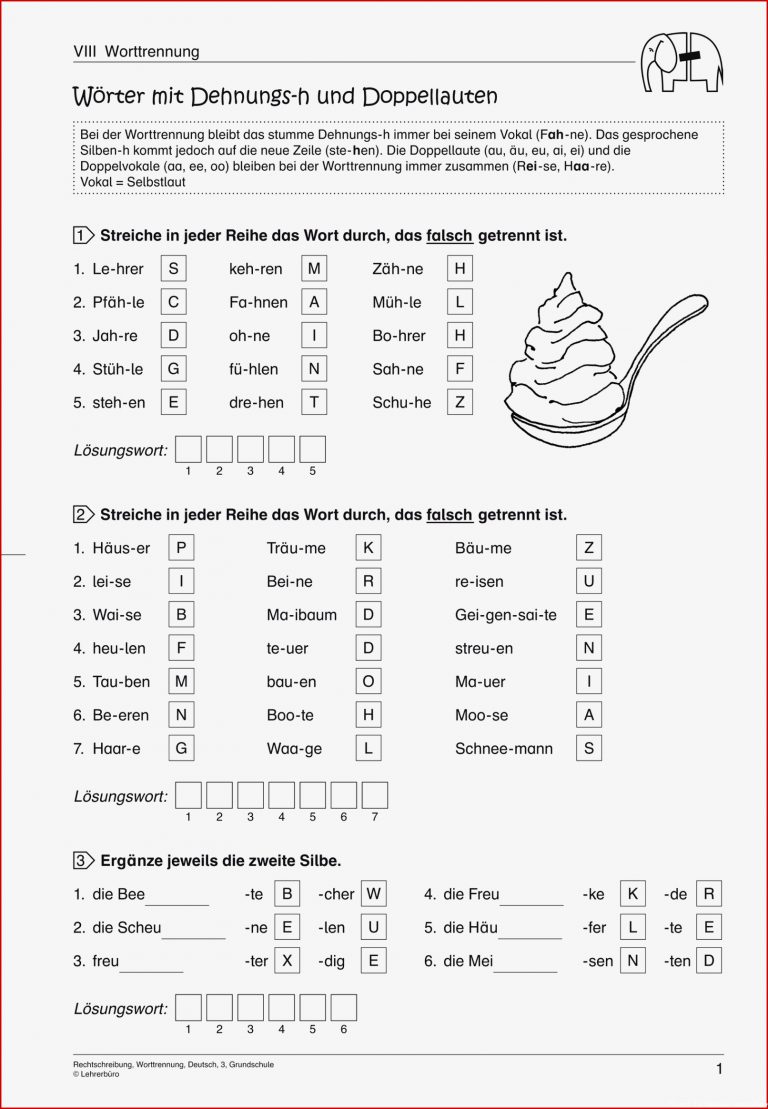 Deutsch Übungsblätter Zum Ausdrucken Unterrichtsmaterial