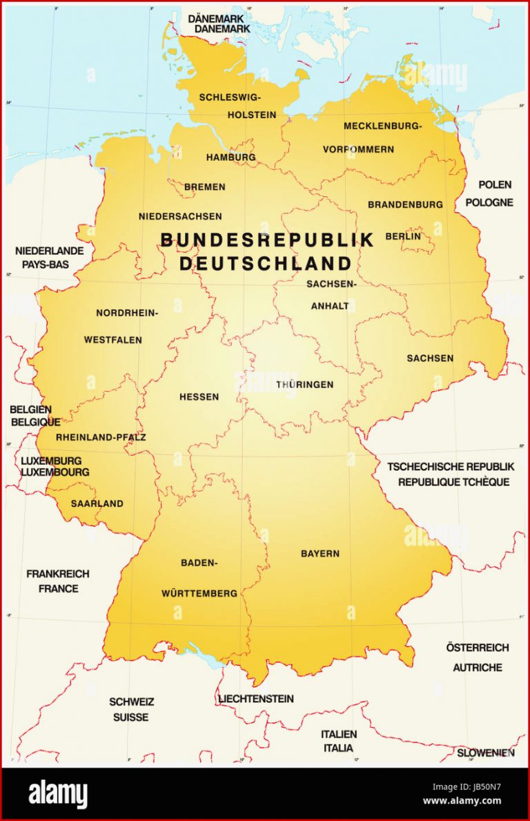 Deutschland Nachbarländer Karte Arbeitsblatt