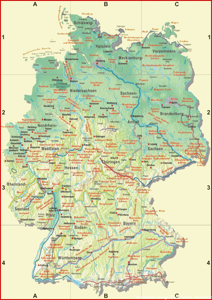 Deutschlandkarte Für Kinder