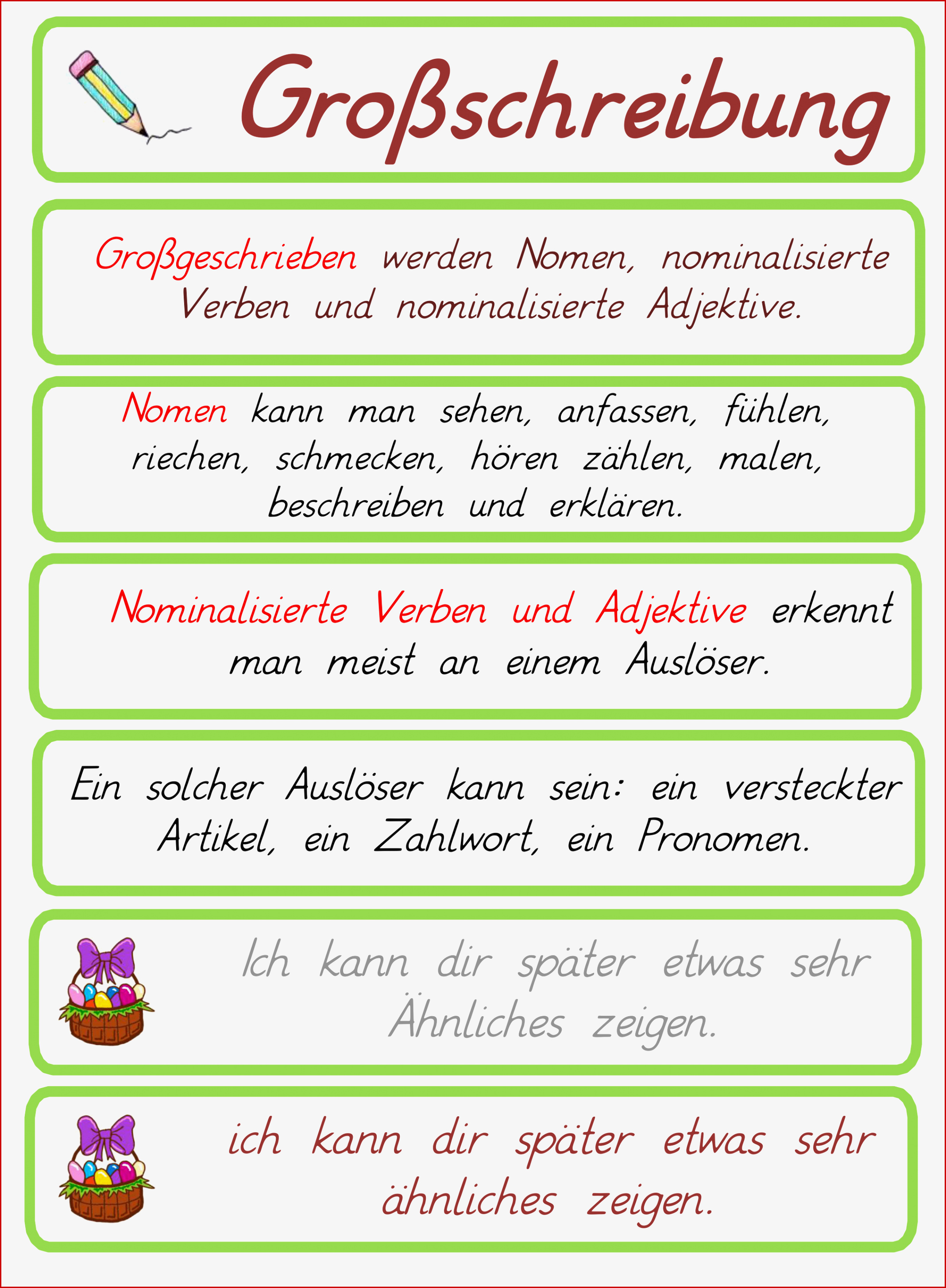 Deutschunterricht Grundschule Substantiv