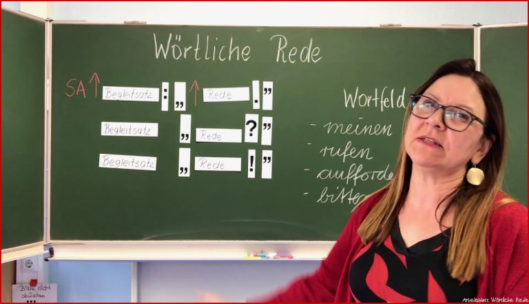 Deutschunterricht Klasse 3 Und 4 Die Wörtliche Rede Teil