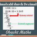 Dezimalzahl Durch Dezimalzahl Divi Ren