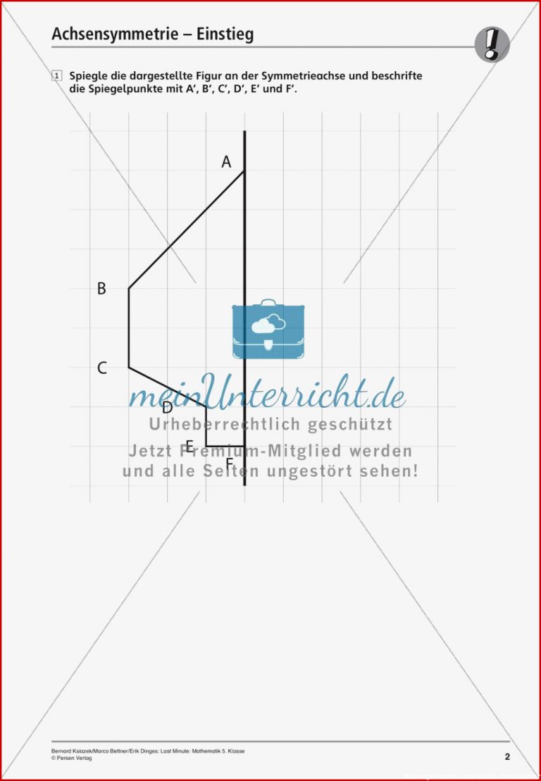 Die Achsensymmetrie Meinunterricht