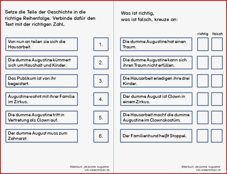 Die Dumme Augustine Material Zum Buch Wiki Wisseninklusiv