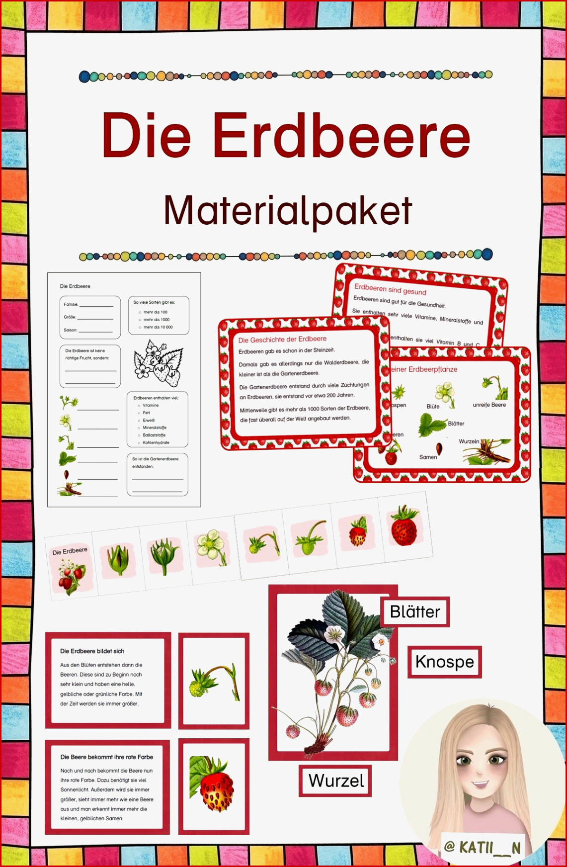Die Erdbeere Materialpaket – Unterrichtsmaterial Im Fach