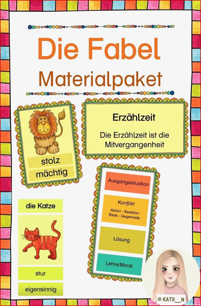 Die Fabel Materialpaket – Unterrichtsmaterial In Den