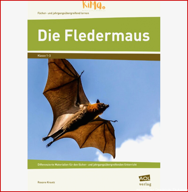 Die Fledermaus Arbeitsblätter für Grundschule