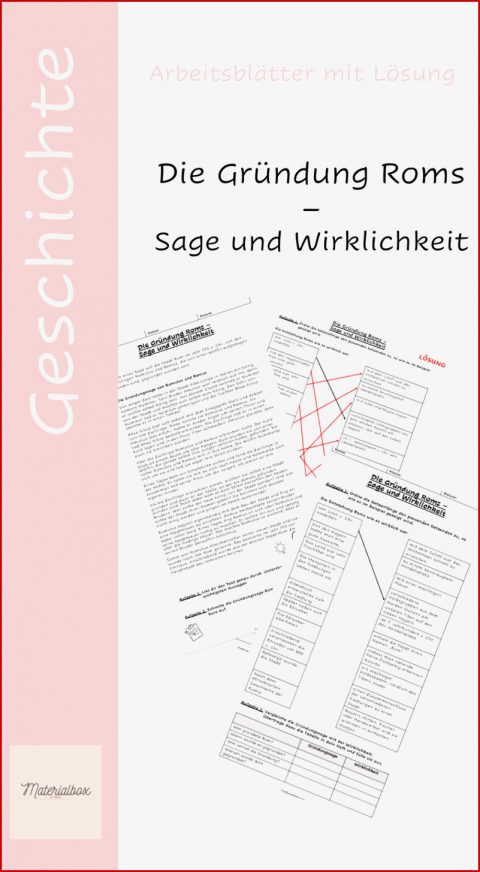 Die Gründung Roms Sage Und Wirklichkeit