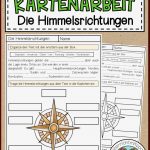 Die Himmelsrichtungen Arbeitsblatt – Unterrichtsmaterial