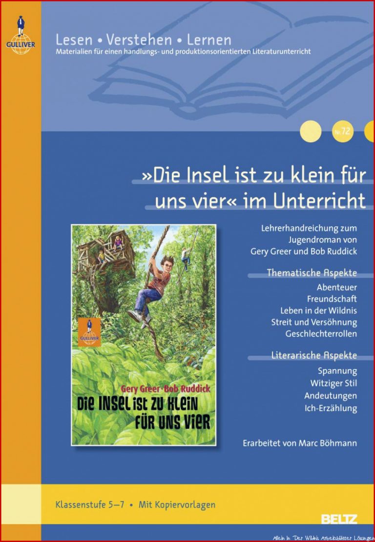 Die Insel ist zu klein für uns vierÂ« im Unterricht ...