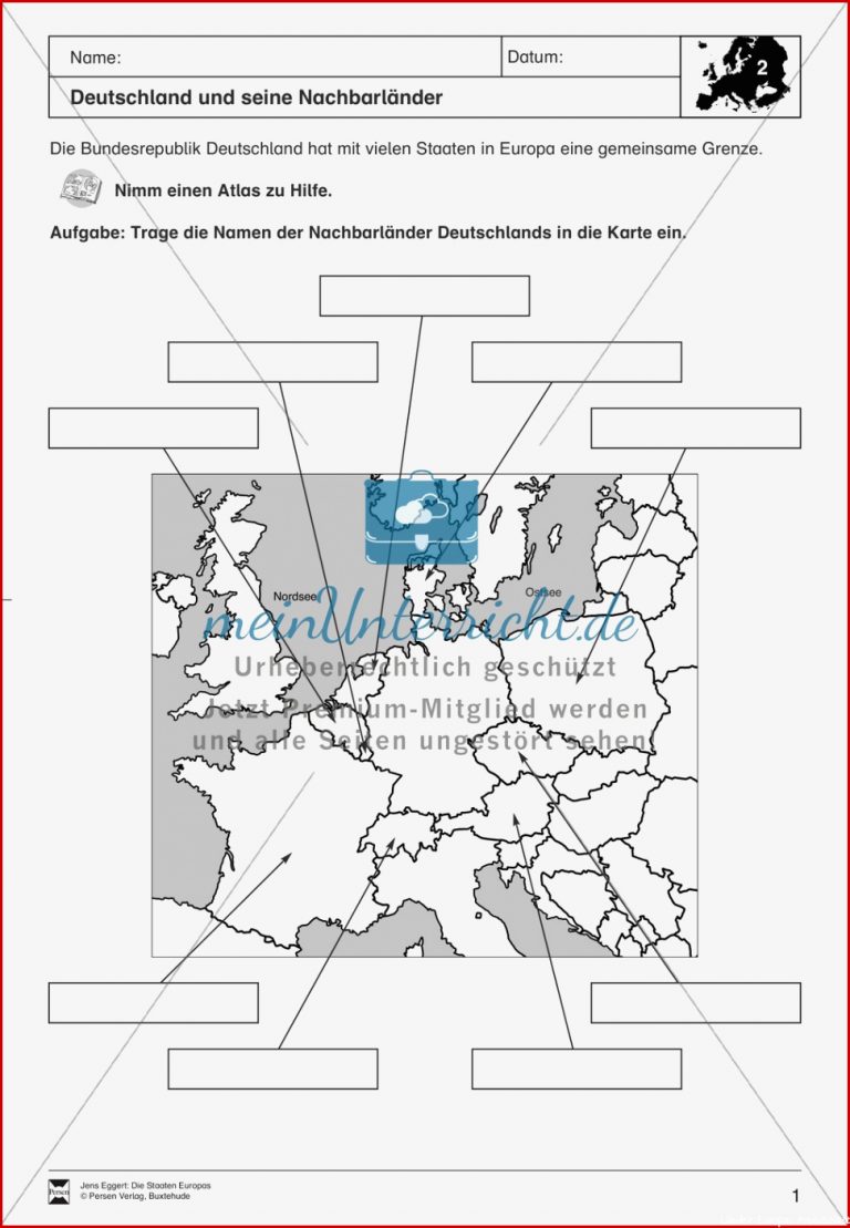 Die Länder Europas meinUnterricht