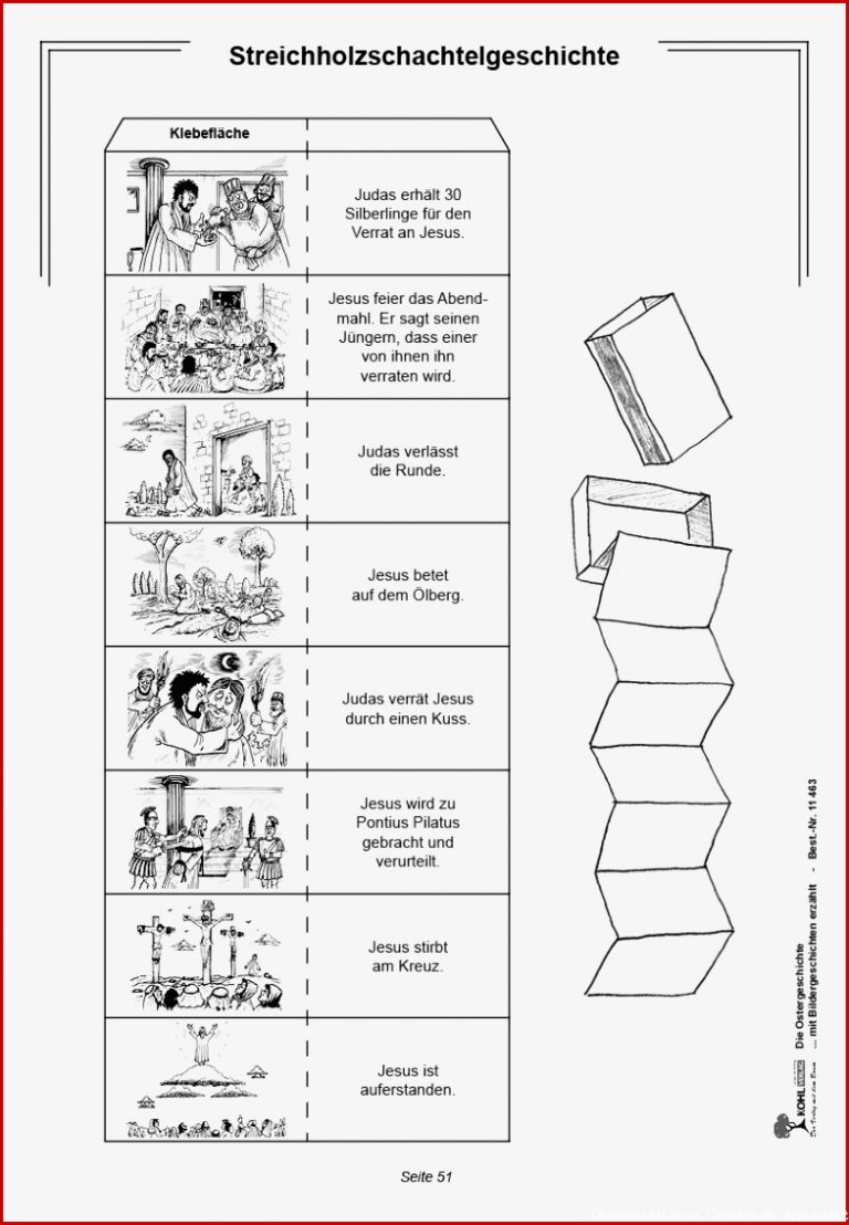 Die Ostergeschichte mit Bildergeschichten erzählt