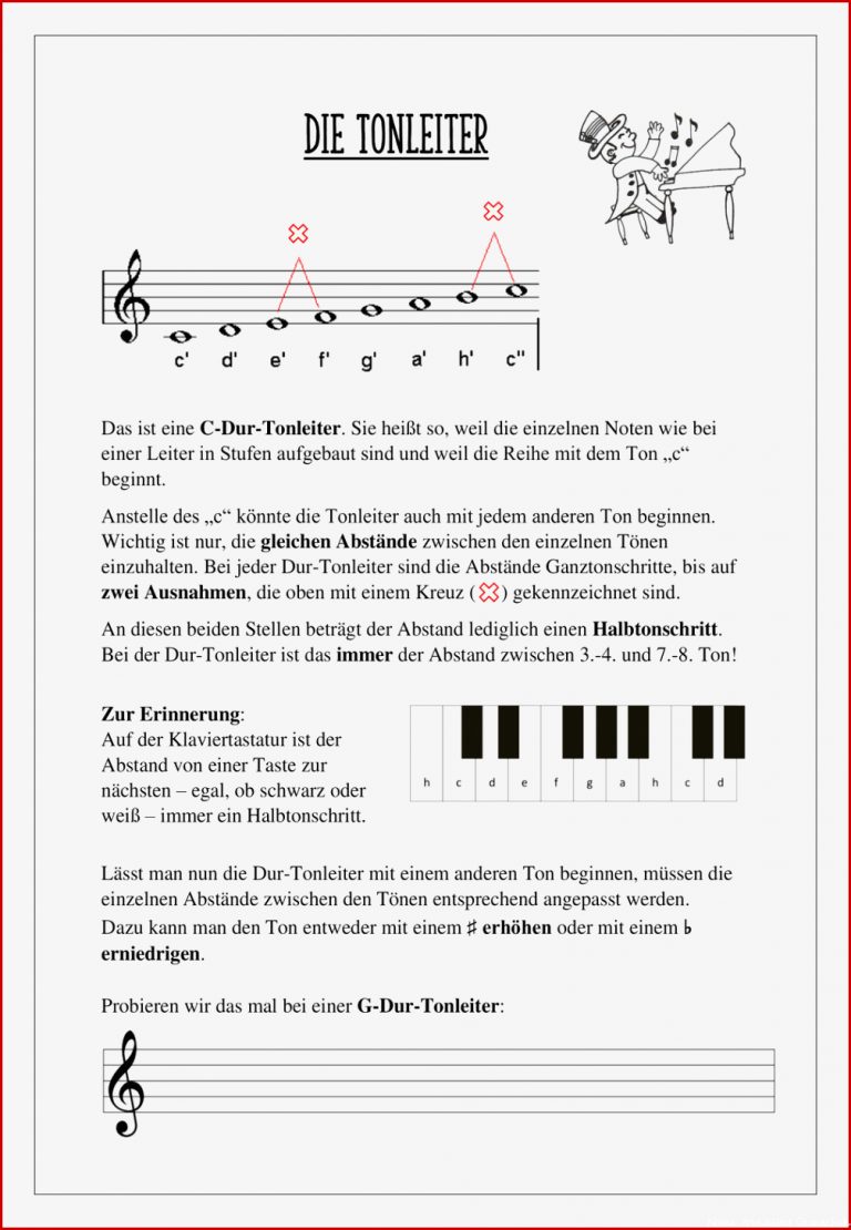 Die Tonleiter2 – Unterrichtsmaterial im Fach Musik