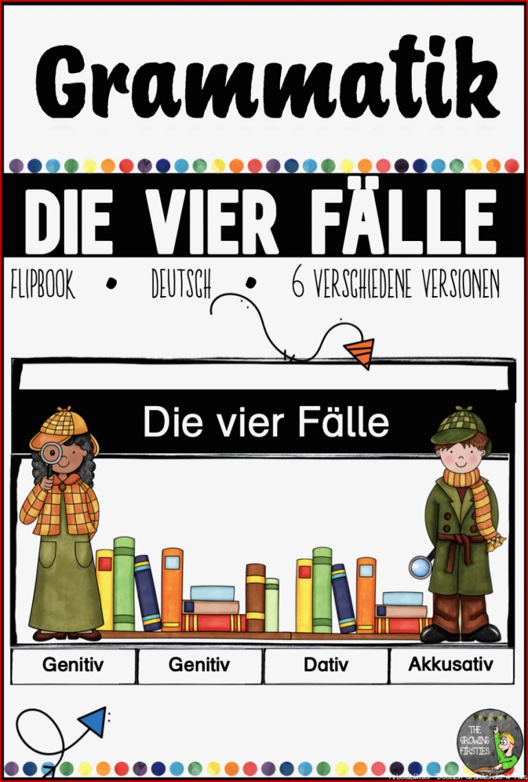 Die vier Fälle Grammatik Grundschule Deutsch