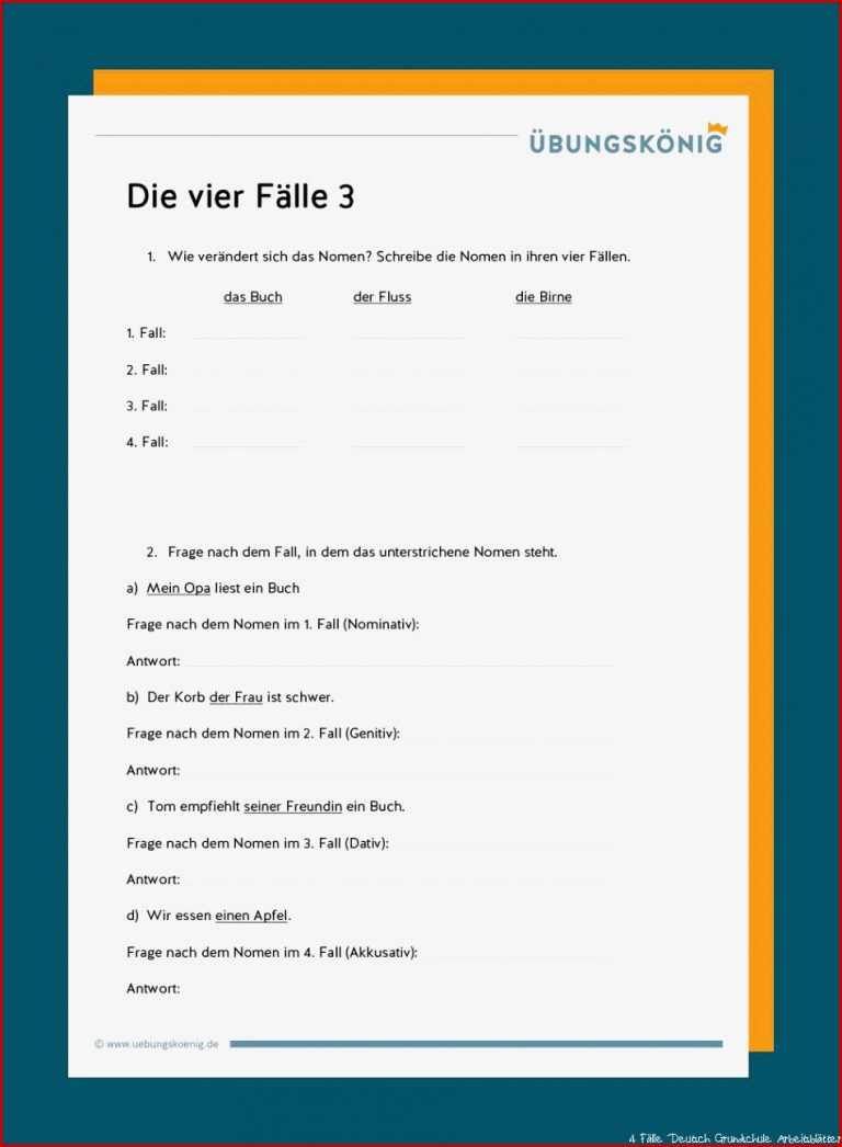 Die vier Falle