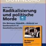 Die Weimarer Republik Radikalisierung Und Politische
