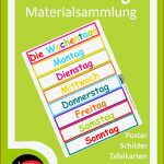 Die Wochentage Materialsammlung – Unterrichtsmaterial In