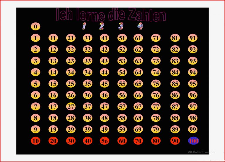 Die Zahlen lernen Deutsch Daf Powerpoints