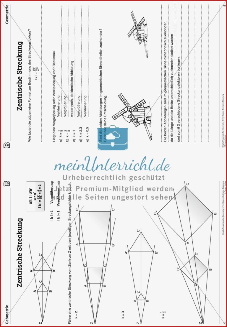 Die zentrische Streckung meinUnterricht