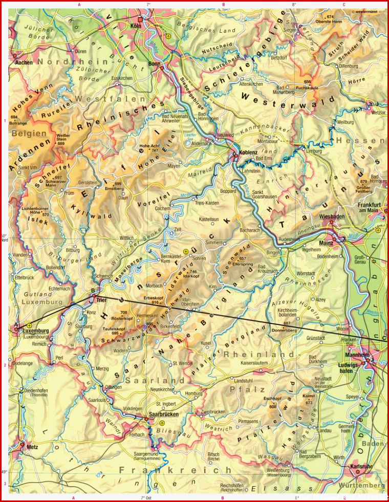 Diercke Weltatlas Kartenansicht Rheinland Pfalz