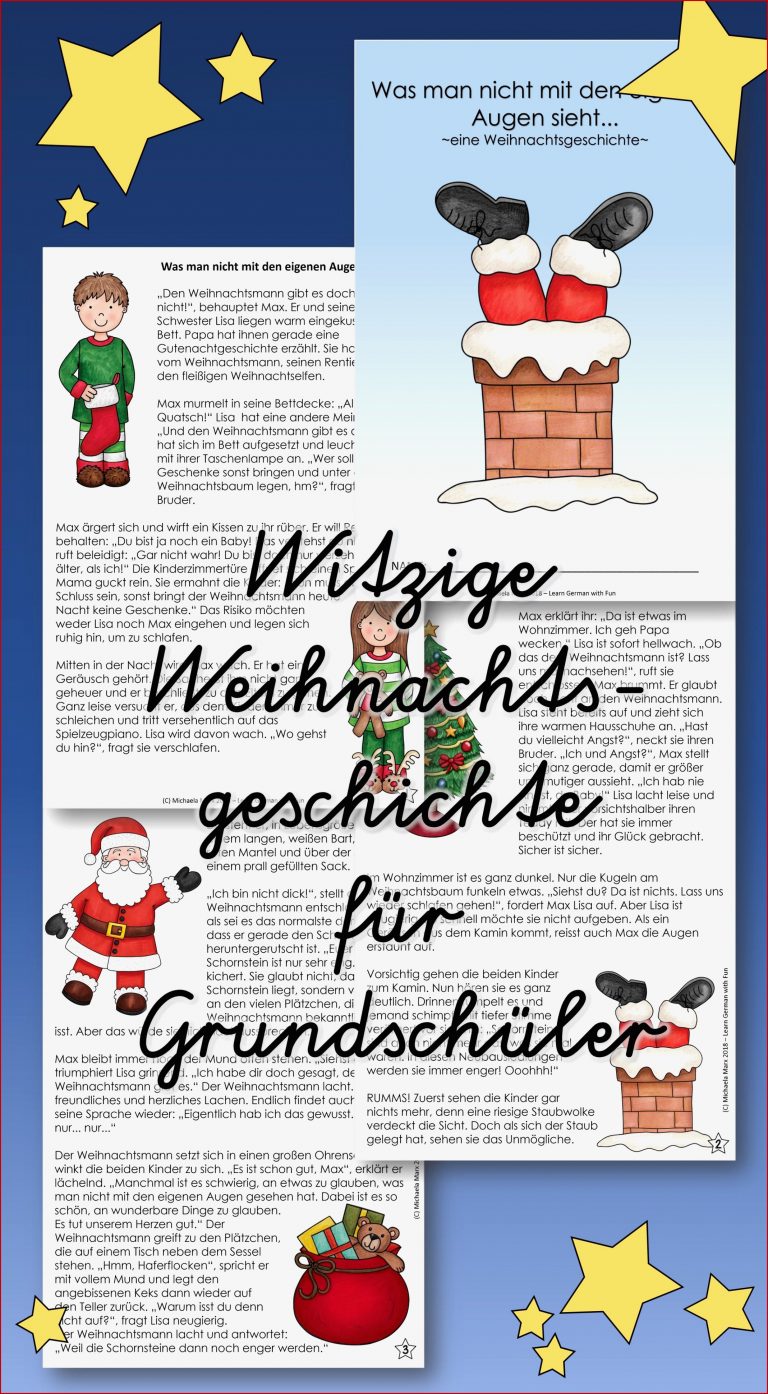 Dieses Material enthält eine witzige Weihnachtsgeschichte