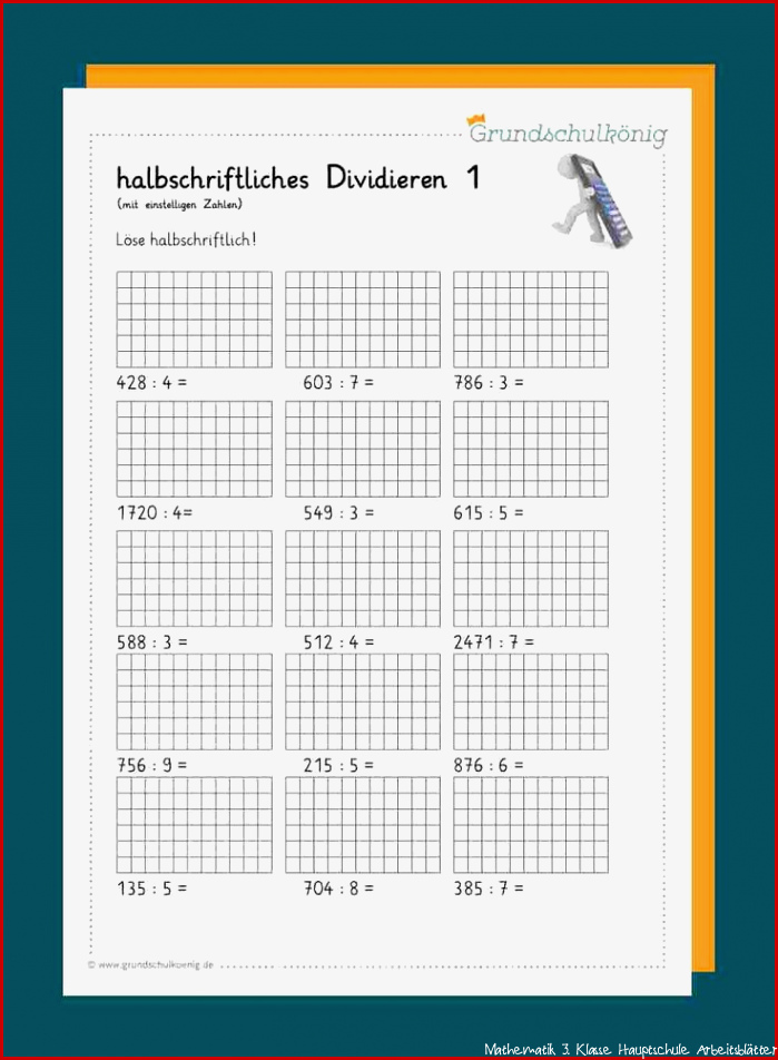 Division Mit Rest 3 Klasse Arbeitsblätter Ideen