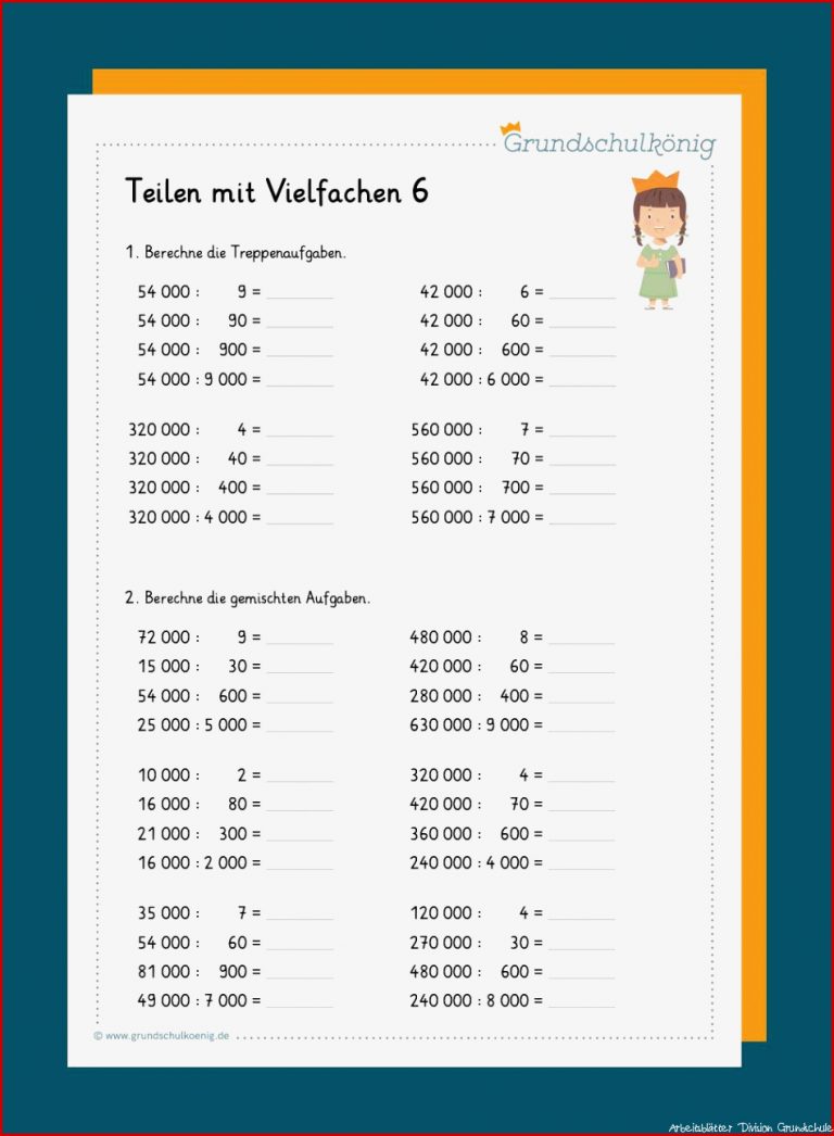 Division Mit Vielfachen Von 10