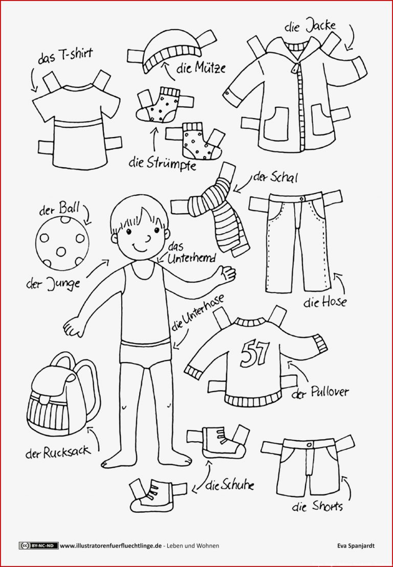 Download als PDF Leben und Wohnen – Kleidung Anziehpuppe