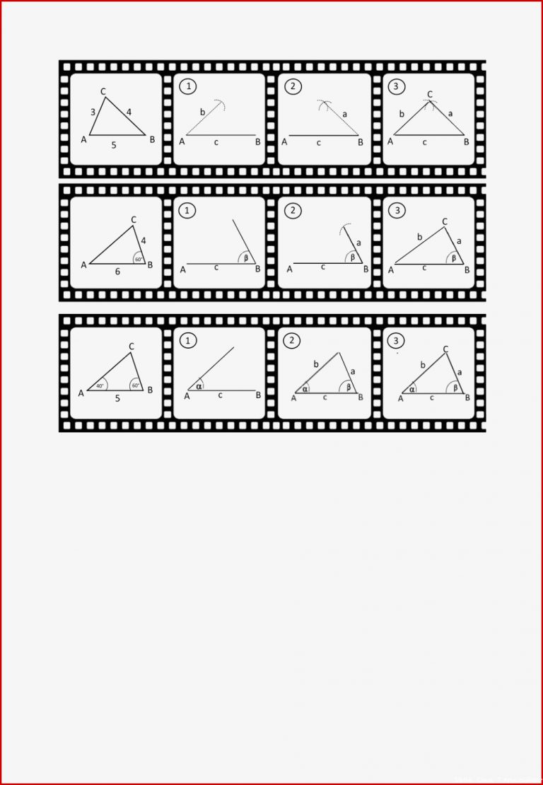 Dreiecke Konstruieren Arbeitsblätter Klasse 7 Worksheets