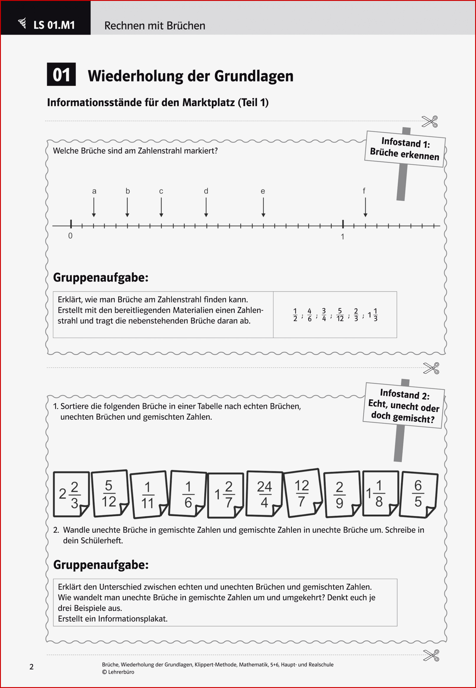 Echte Unechte Brüche Arbeitsblätter andre Pauley Schule