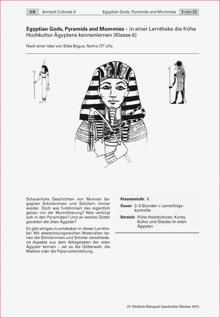 Egyptian Gods, Pyramids and Mummies - Geschichte bilingual