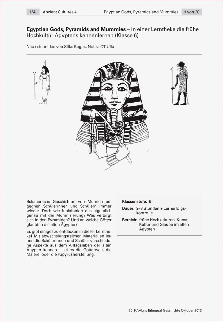 Egyptian Gods, Pyramids and Mummies - Geschichte Bilingual