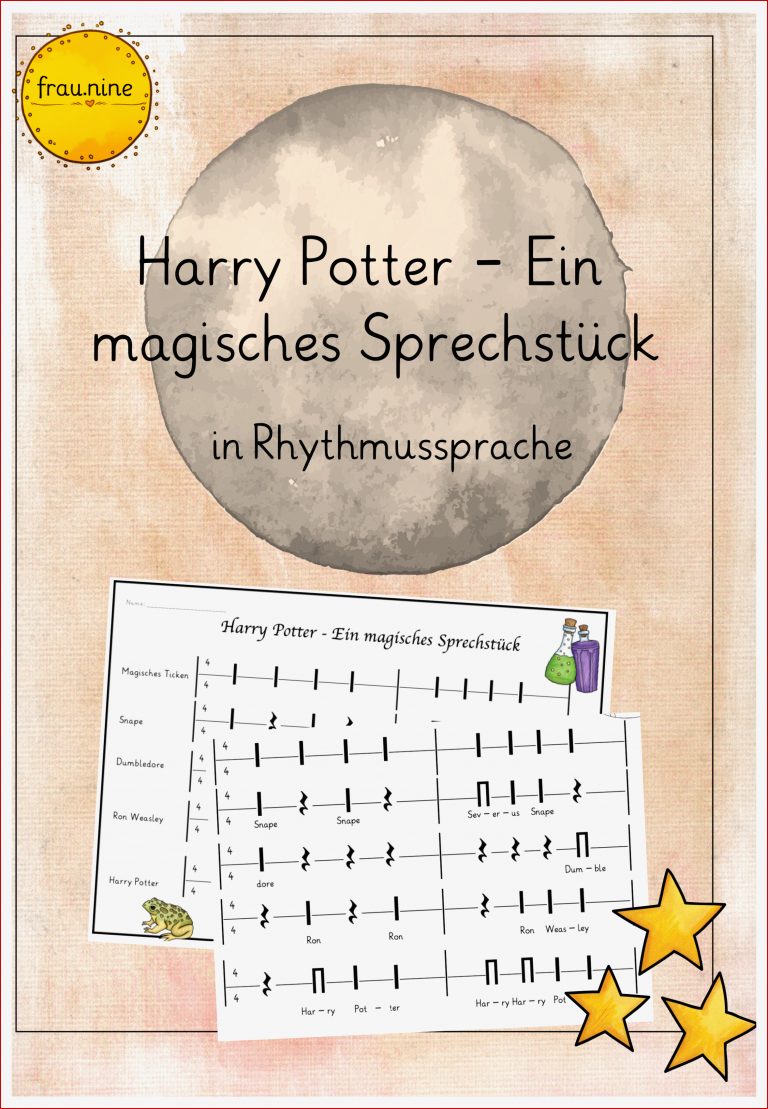 Ein Schulmonsterstarkes Sprechstück Harry Potter