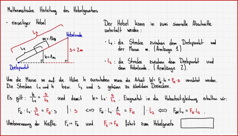 Einfache Maschinen 04 Der Hebel und das Hebelgesetz