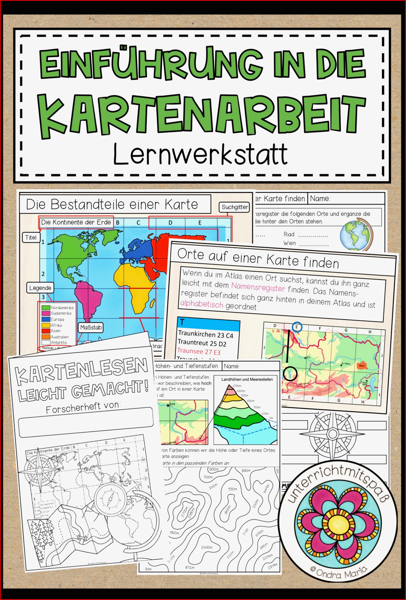 Einführung In Kartenarbeit Lernwerkstatt