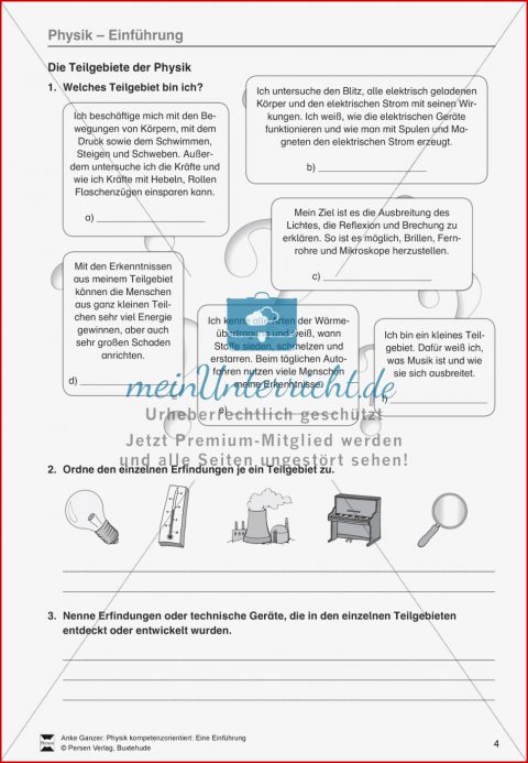 Einführung In Physik Teilgebiete Der Physik Und Berühmte