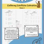 Einführung Schriftliche Subtraktion 3 Klasse Mathematik