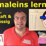 Einmaleins (1x1) Lernen! Schnell, Dauerhaft & ZuverlÃ¤ssig! Lehrerschmidt