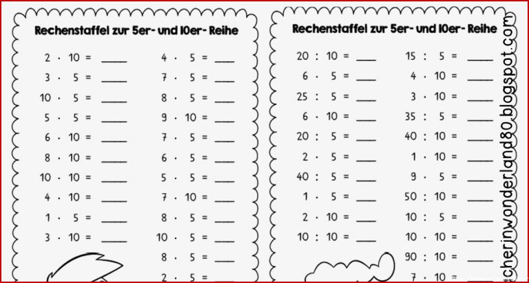 Einmaleins Mathe Arbeitsblätter Klasse 4 Zum Ausdrucken