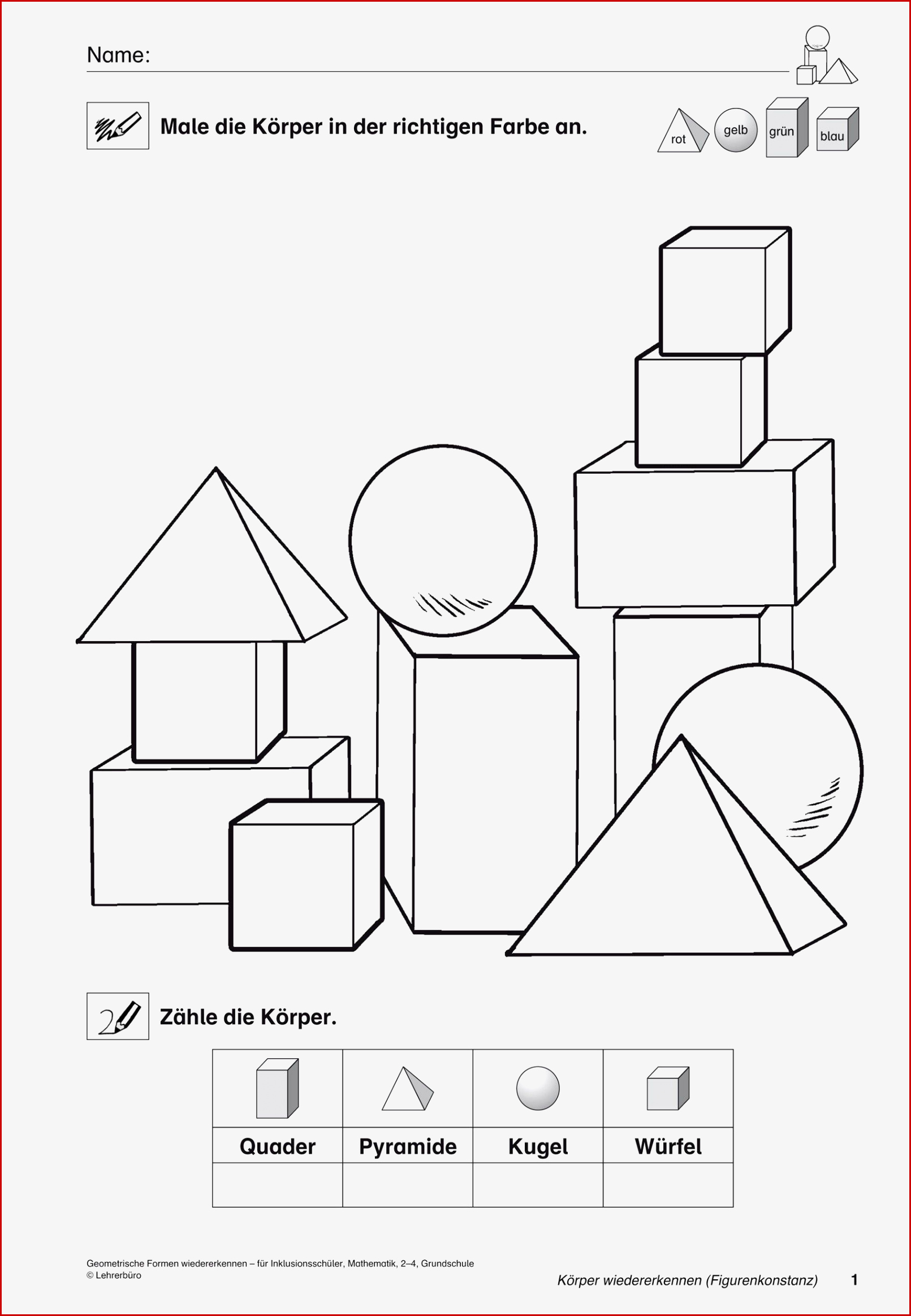 Einzigartig Malvorlagen Geometrische formen