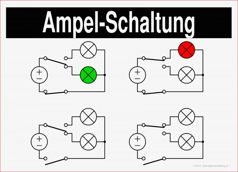 Elektrische Ampel Schaltung